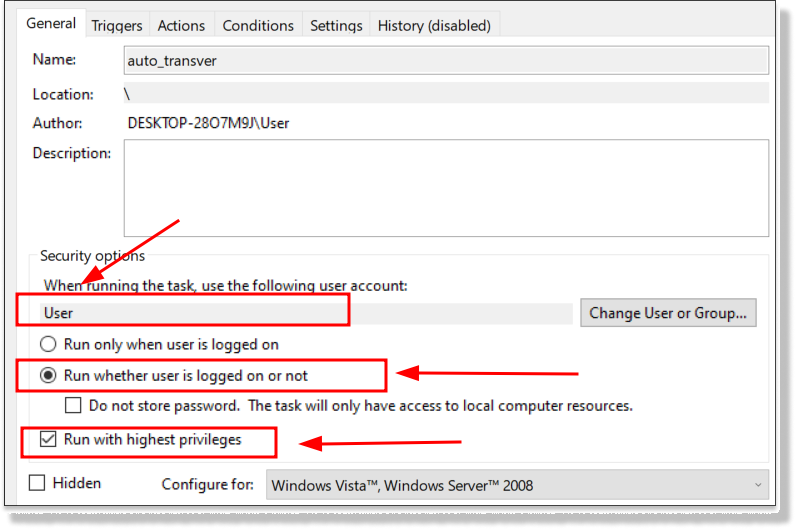 Automate SFTP File Transfer Via Task Scheduler